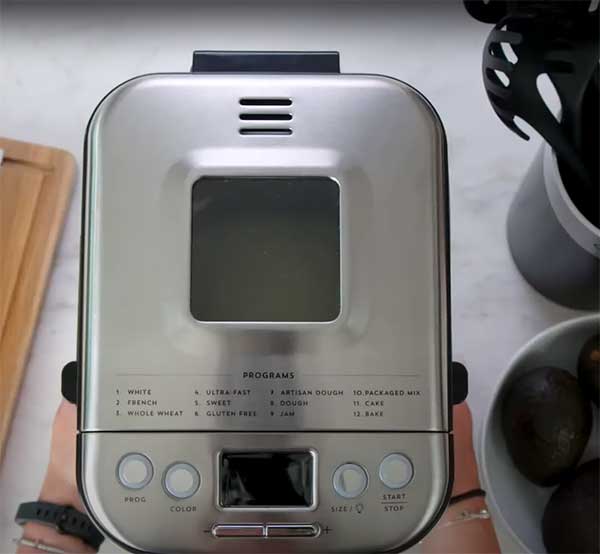 The Size of the Bread Maker Pan