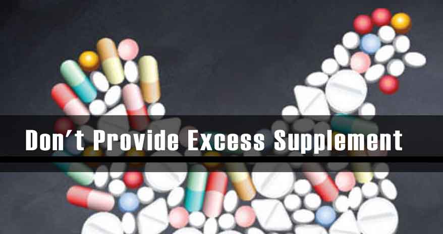 Don't Provide Excess Supplement