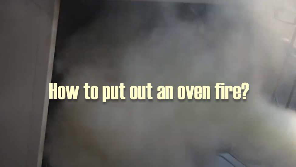 How to put out an oven fire?